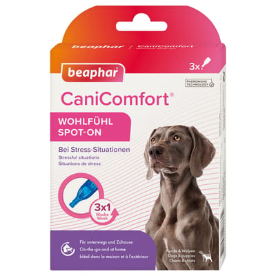 beaphar CaniComfort Wohlfühl Spot-On - 3 Pipetten x 1 ml