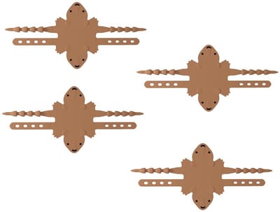 Dailygoods- Deurdempers 4 Pack - Geluidsdemper - Siliconen Deur Kussen - Deurdranger - Deurdecoratie - Verstelbare Gespen
