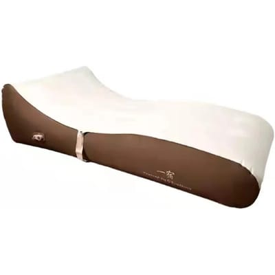 lit gonflable automatique pour une personne pause déjeuner lit à coussin d'air camping extérieur matelas pliant portable brown