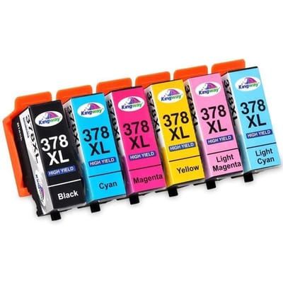 Kingway 378 XL Cartouche d'encre Compatible pour Epson 378 378XL pour Epson Expression Photo XP-8600 XP-8500 XP-8605 XP8600 XP[251]