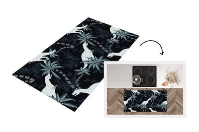 Keukenloper - Loper keuken - Patronen - Dino - Jungle - 120x60 cm - Keukenloper vinyl
