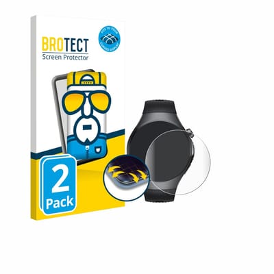 BROTECT - Screenprotector voor Huawei Watch 5 (46 mm) - Folie Beschermfolie transparant volledig dekking - 2 Stuks