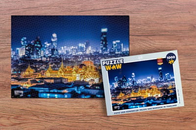 Puzzel Nacht - Paleis - Azië - Legpuzzel - Puzzel 1000 stukjes volwassenen