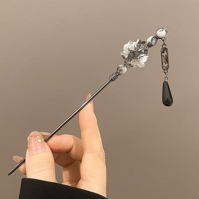 Antieke Vlinder Parel Haarspeld, Gebogen Maan Kwast Hoge Kwaliteit Minimalistische Stijl, Speciale Haarspeld Voor Vrouwen Met Gevlochten Haar