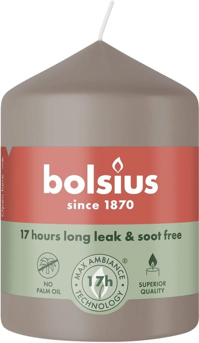 Bolsius Stompkaars 80/58 Light Taupe (1 stuk)