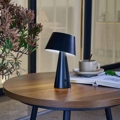 Lindby - Solar buitenverlichting- met dimmer - 1licht - kunststof - H: 21.8 cm - zwart - Inclusief lichtbron