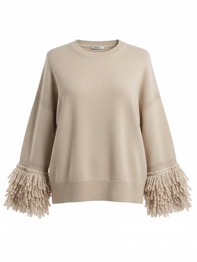 dames t-shirts d.exterieur - franje mer.comf ronde - wit