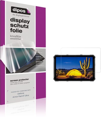dipos – 2x Beschermfolie geschikt voor Ulefone Armor Pad 4T Ultra | Krasbestendige & heldere Screenprotector Ultra-Thin
