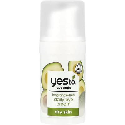 Geurvrije Dagelijkse Oogcrème, Droge Huid, Avocado, 15 ml (0.5 fl oz) white