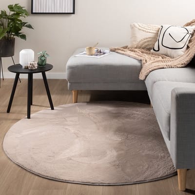 NATURL. Rond laagpolig vloerkleed - Cozy Taupe - Ø 120cm