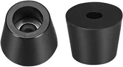 20x Zwarte Rubber Voetjes Bumper Pads D15x12xH12mm voor Meubels en Apparatuur