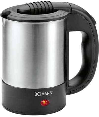 Reiswaterkoker 0,5 liter met RVS behuizing en accessoires
