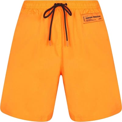 Heron Preston Heren zwemshorts (Neon Oranje)