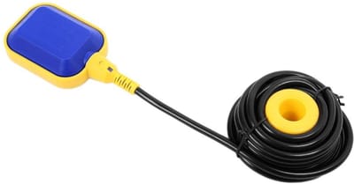 Allecto - Float Switch - Water Level Controller - Professionele Sensor - Geel - Vloeistofreservoir - Met 5 m Kabel - Geschikt voor Pompbesturing