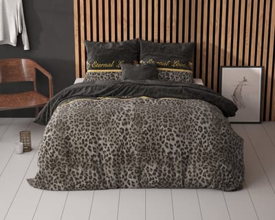 Sleeptime Eternal Love Dekbedovertrek - 240 x 200/220 + 2 60 x 70 cm kussenslopen - Zwart