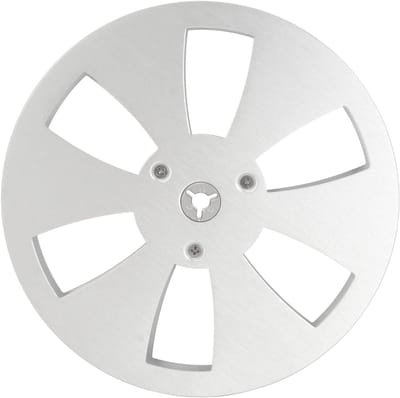 Lege Bandhaspel - Opwikkelspoel Aluminium - Audio Opnemen - 6 Gaten Flens - 7 Inch - Zilver