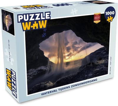 Puzzel Waterval - Lucht - Grot - Legpuzzel - Puzzel 1000 stukjes volwassenen