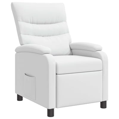 vidaXL - Recliner - Wit - Kunstleer