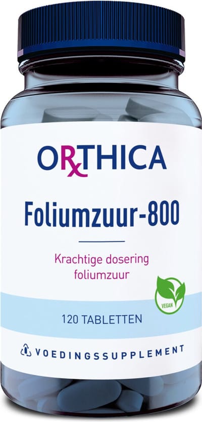 Orthica Foliumzuur-800 - bij zwangerschapswens - 120 tabletten