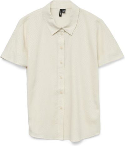 VERO MODA - VMVILNA SS WIDE SHIRT WVN GA - Dames - Blouses