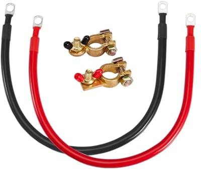 Batterijkabel 25 mm² 3 AWG 50cm voor auto, vrachtwagen en motorfiets