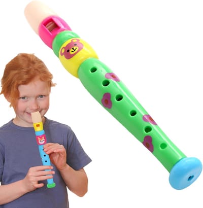 Kinderblokfluit - Muziek Speelgoed - Vroege Educatie - Robuust ABS Materiaal - 20 cm Lengte - Willekeurige Kleur