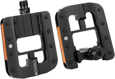 Vouwfiets Pedalen - Klap Pedalen - Fietsen Vervoeren - Lichtgewicht Aluminium - 14mm Schroefdraad - Zwart