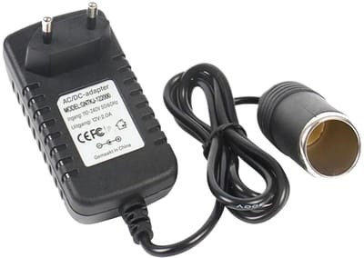 carmdering - Universele Autolader - Sigarettenaansteker Adapter - DC Voedingsadapter - 12V 2A Uitgang - LED Oplaadindicator - Duurzaam Kunststof - Compact Ontwerp - Ideaal Voor Videogames - 1 Stuk