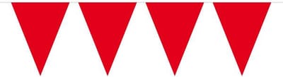 Folat - Vlaggenlijn XL Effen Rood 10 meter