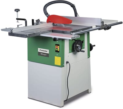 Universele precisie stationaire zaagtafel voor hout zaaghoogte 80 mm 1,5 kW 230V incl. cirkelzaagblad dia. 254 mm Holzstar TKS254E 230V