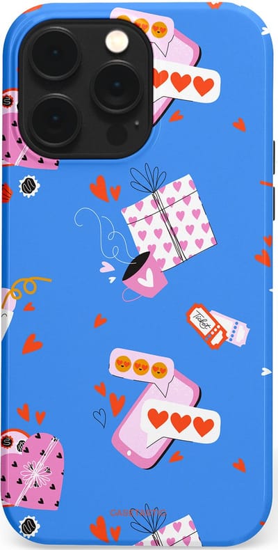 Casetastic Hoesje Geschikt voor Apple iPhone 14 Pro Max Magsafe - Stijlvolle Beschermende Duo-layer Case - Romantische Date