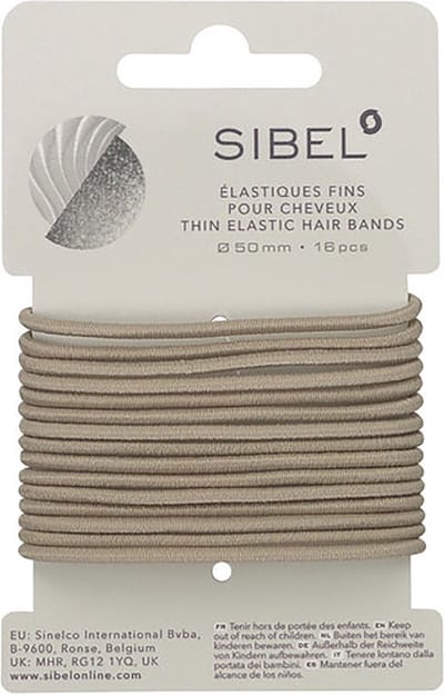 Sibel Dunne Haarelastiek Blond 16 Stuks