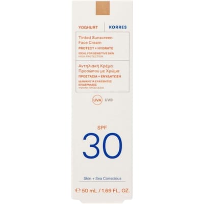 Korres Zonneproducten Yoghurt getinte zonnebrandcrème voor het gezicht SPF30 Zonnebrandcrème Dames 50 ml