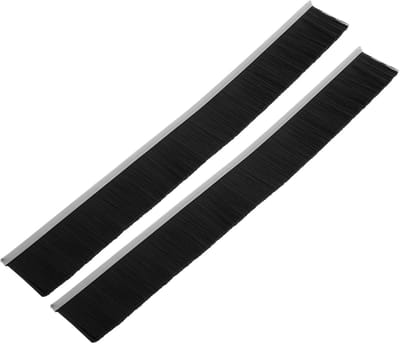 Brievenbusborstel Set - Afdichtstrip Borstel - Voorkom Vocht - Eenvoudige Installatie - 30cm Lengte - Zwart