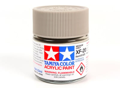 Tamiya Hobbyverf Acrylverf - XF-20 Medium Grey - Matt - Acryl - 23ml Verf potje - 23 ml