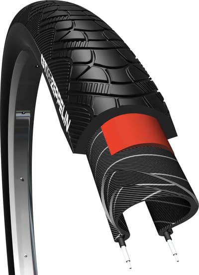 Buitenband CST Zeppelin 28 x 2.00 / 50-622mm anti lek - zwart met reflectie