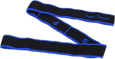 Yoga riem met 8 genummerde lussen, verstelbaar en anti-slip voor yoga, pilates, dans en gymnastiektraining