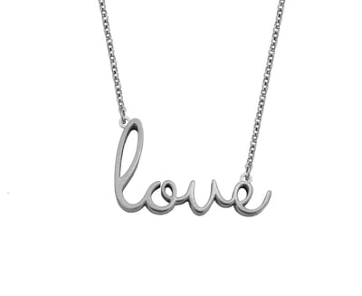 Key Moments 8KM-NE0010 Stalen ketting - 42 + 5 cm - Cadeau - Zilverkleurig