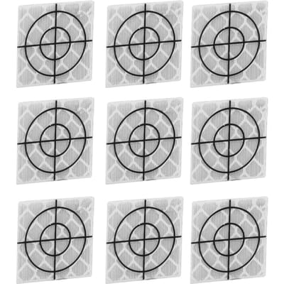 100 STUKS Zelfklevende Reflecterende Folie Hars Reflector Sticker Patches voor Totaalstation Survey