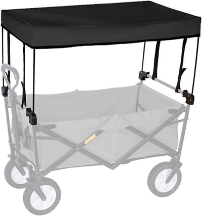 Wagen Luifel - Kar Cover - Buitenshuis Bescherming - Waterdicht Oxford Doek - 90x50cm - Zwart