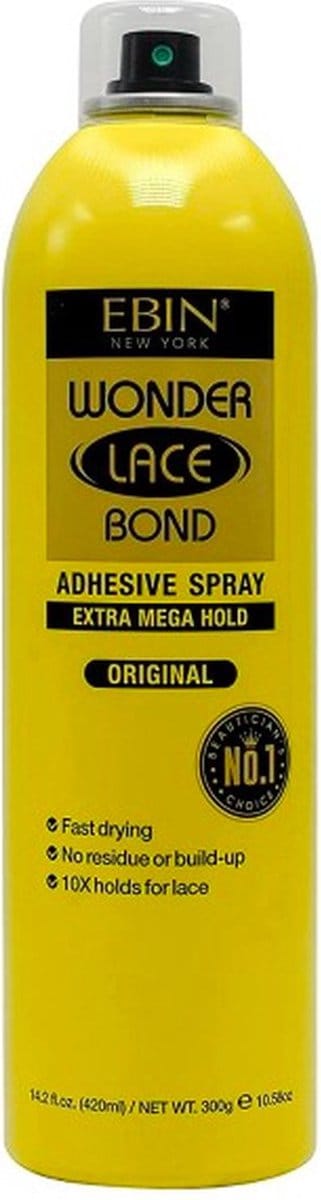 Ebin Wonder Lace Bond Wig Adhesive Spray Extra Mega Hold ORIGINAL 180ml