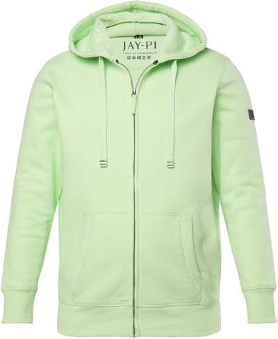 JAY-PI - Heren - Hoodie-jack sweat - Heldergroen - Maat 3XL