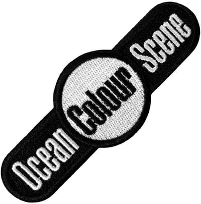 Ocean Colour Scene - Long Logo Patch - Zwart/Wit