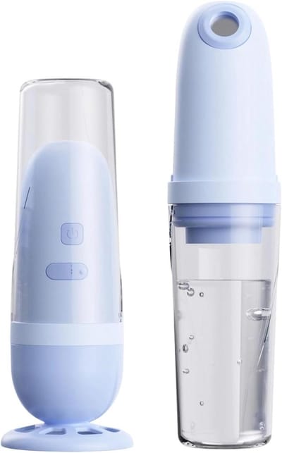Draagbaar Bidet - Persoonlijke Reiniger - Hygiëne Onderweg - Instelbare Druk - 19 cm Hoog - Blauw