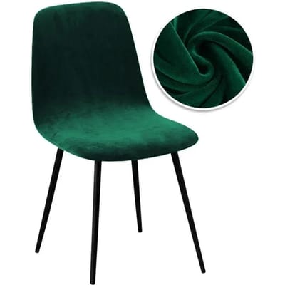 Fluwelen Stof Korte Rug Stoelhoes Kleine Maat Verstelbare Stoelhoezen Barstoel Zittinghoes voor Eetkamer Thuis 1 Piece