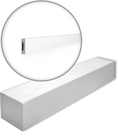 NMC WD5-box WALLSTYL Noel Marquet 1 doos 36 stukken Wandlijst modern design wit | 72 m