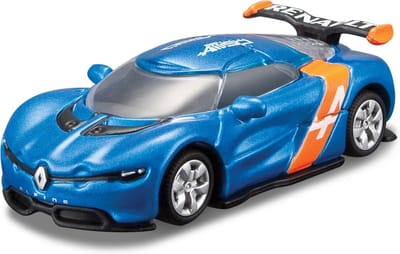 Bburago Renault Alpine - Modelauto - Schaal 1:43 - Blauw/Oranje