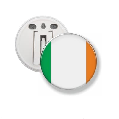 Button Met Clip 58 MM - Vlag Ierland