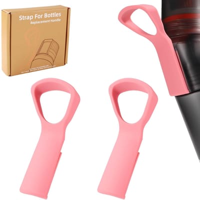 Dailygoods- Handvat Siliconen - 2 Stuks - Bevestiging Waterfles - Grip Accessoires - Sportevenement - Thuis - 10 cm Lengte - Flesgreep