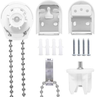 Rolgordijn Reparatiekit - Mechanisme Vervanging - Raambekleding Herstellen - Complete Set - 26 mm Buis - Wit